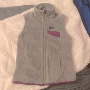 Patagonia gray fleece vest - XS